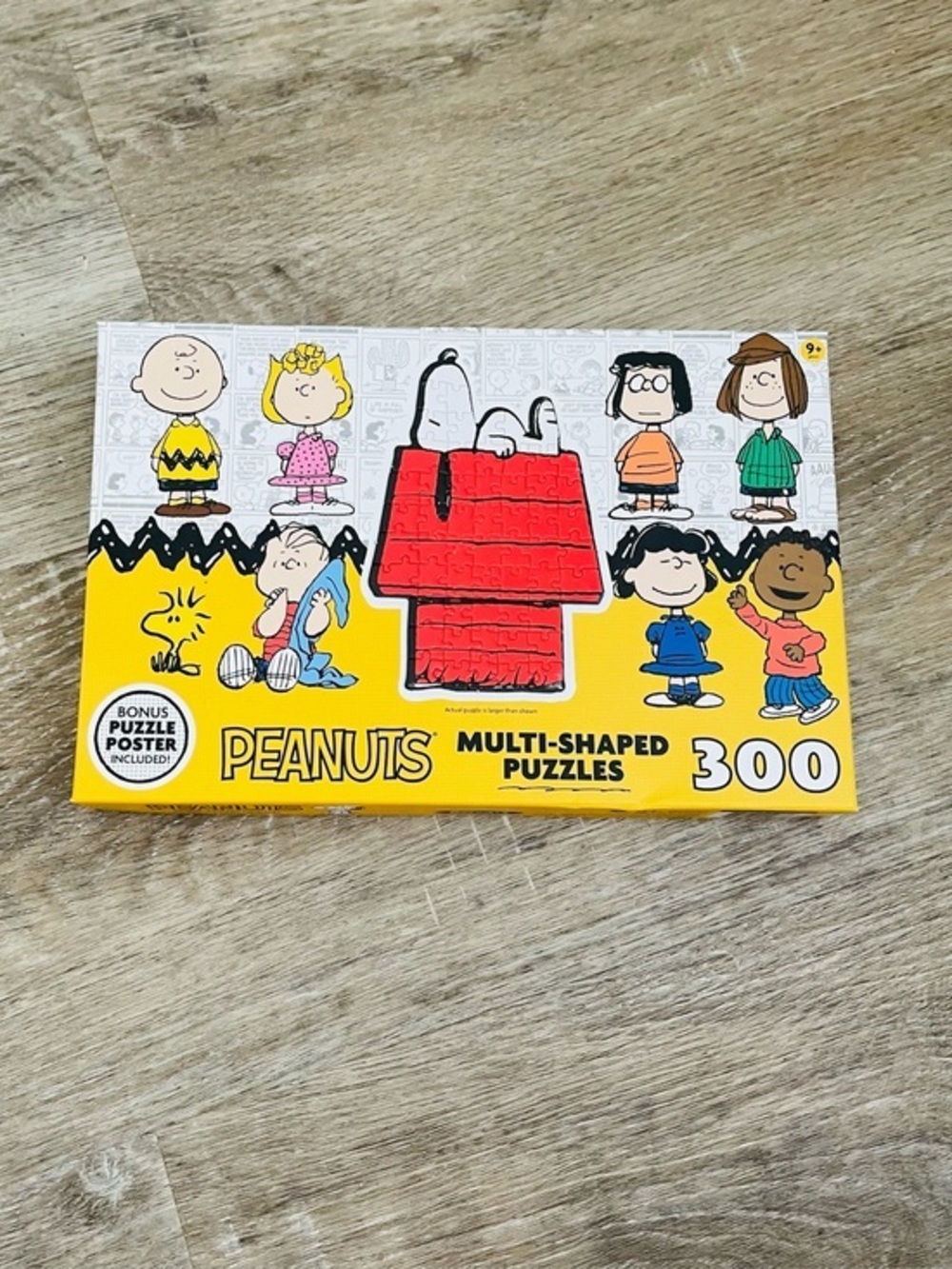 Peanuts Multi-Shaped Puzzles 300 Total Pieces – 9 Individual Character Puzzles